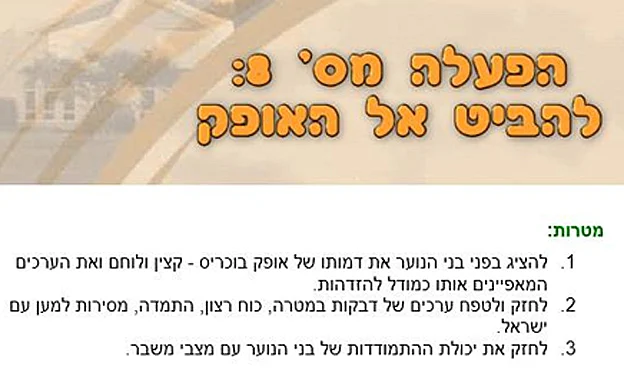 מתוך תכנית משרד החינוך