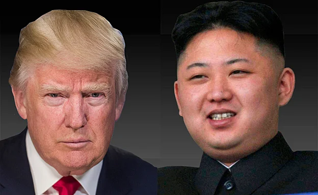 לקראת עימות? טראמפ וקים (עיבוד תמונה ערוץ 2)