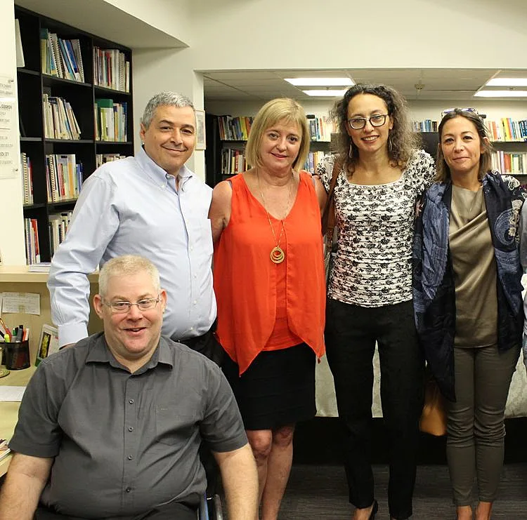 שלי אמיר, יעל אלמוג ,ג'ין יודס, אריק פינטו ויואב קריים. צילום: טל נאמן