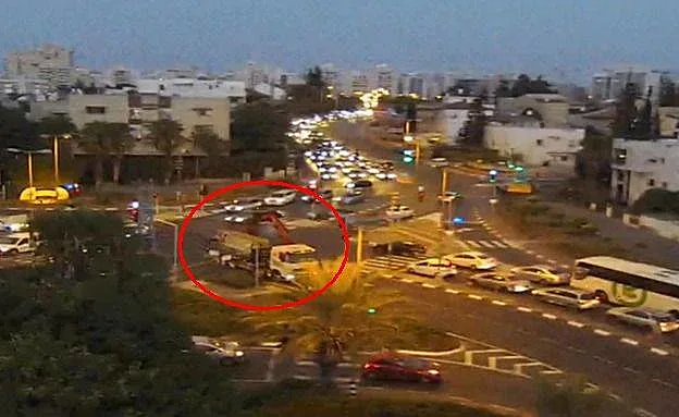 תיעוד המשאית - רגעים לפני התאונה (נתיבי ישראל)