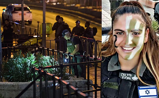 זירת הפיגוע בו נרצחה הדס מלכא (דוברות המשטרה, יונתן סינדל/פלאש 90)