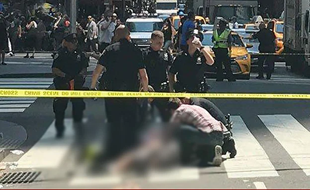 זירת הפיגוע בברצלונה