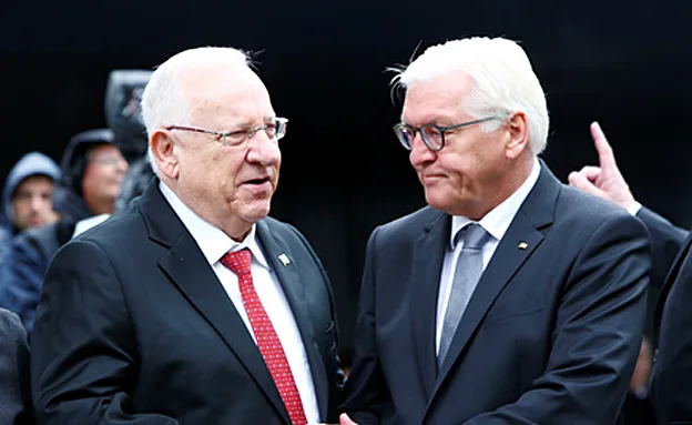 ריבלין ונשיא גרמניה שטיינמאייר, היום (רויטרס)