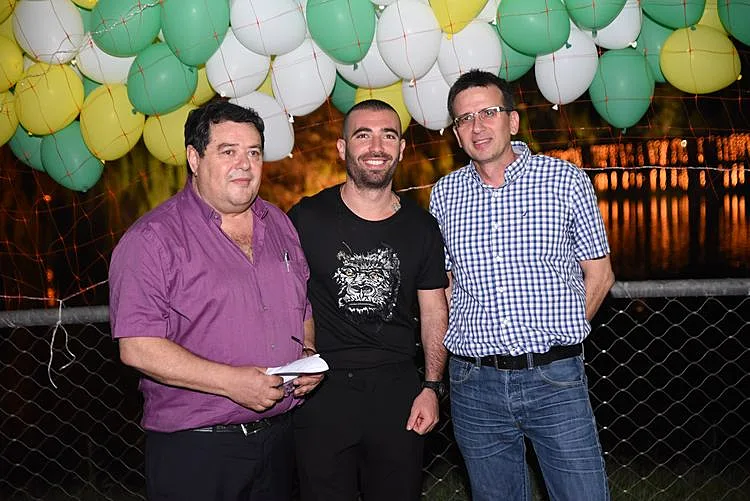 עודד בלום, עומר אדם וישראל יניב. צילום: אלי גאלי