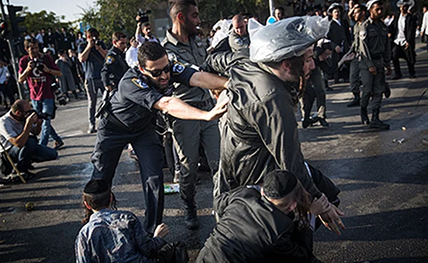 הפגנות החרדים, אתמול