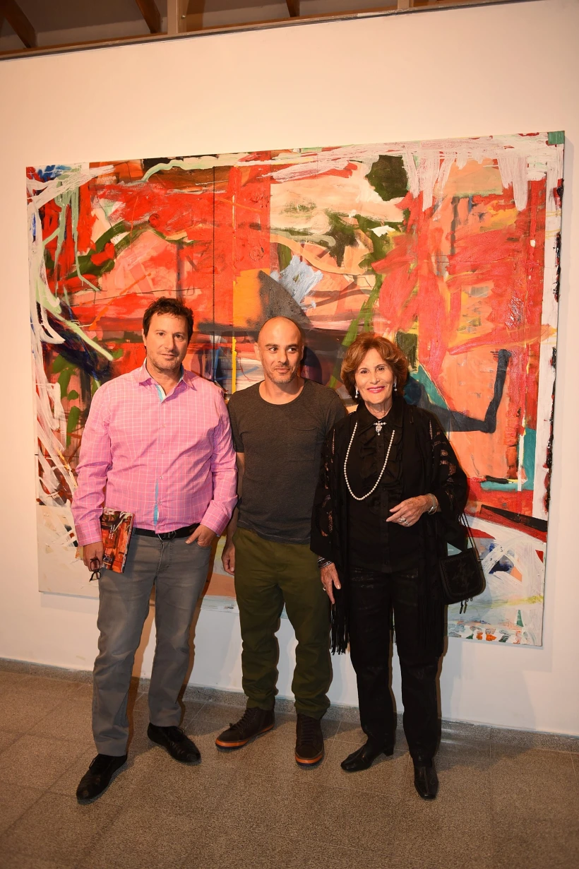 אלעד קופלר, מולי ליטבק ואמו. צילום: אלעד גוטמן