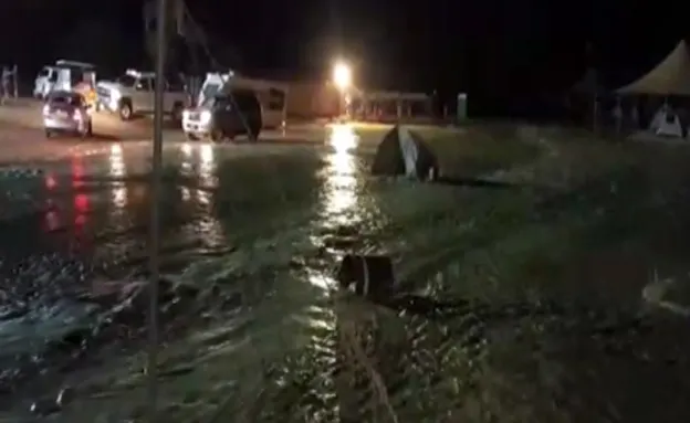 תמנע: המאהל נסחף