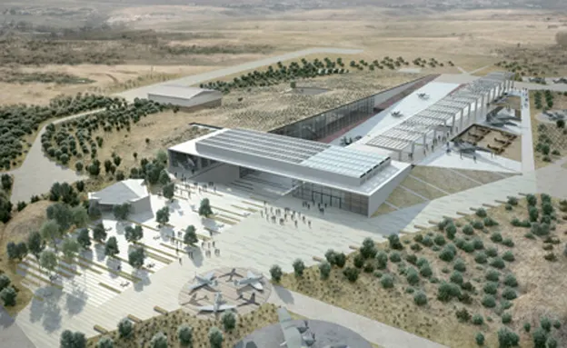 מוזיאון חיל האוויר החדש בחצרים. מבנים ממוזגים לאורחים (אילוסטרציה)