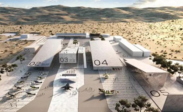 מוזיאון חיל האוויר החדש בחצרים. ''מציגים עבר - עם מבט לעתיד''(אילוסרטציה)