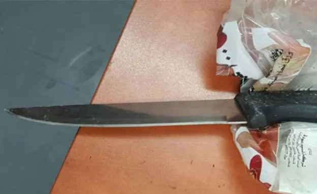 הסכין שאחזה החשודה