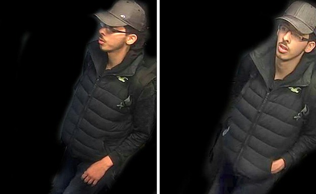 המחבל סלמן עבדי בליל הפיגוע (Greater Manchester Police via Twitter)