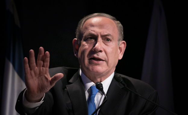 מאשים את חמאס והרש''פ. נתניהו (פלאש 90 / יונתן סינדל)