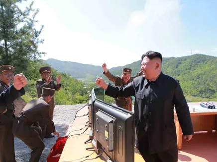 מנהיג צפון קוריאה קים ג'ונג-און