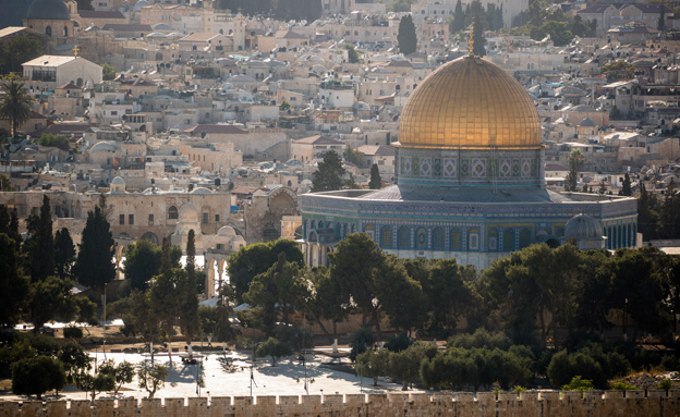 מתקפה על רקע המתיחות בהר הבית (יונתן סינדל, פלאש 90)