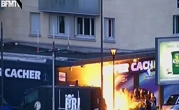 הפריצה ל''היפר כשר'' לחילוץ בני הערובה (BFMTV)