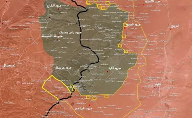 שטח הלחימה של חיזבאללה בסוריה