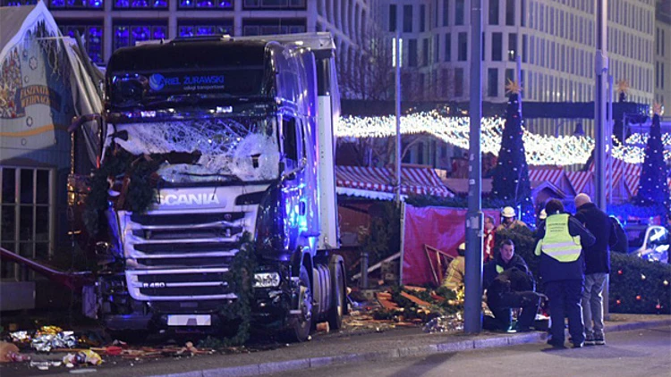 זירת הפיגוע בברלין בתחילת השבוע