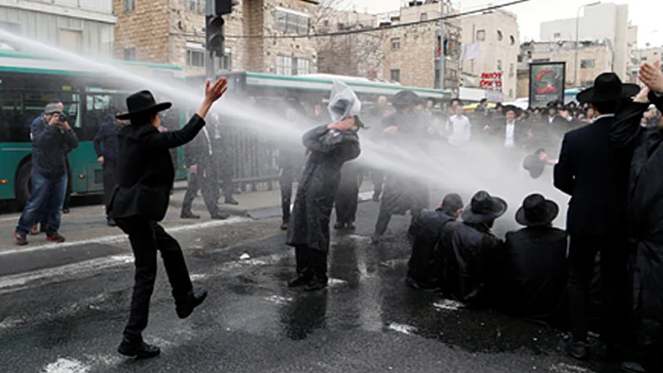 ההפגנות הסוערות בירושלים, בשבוע שעבר (רויטרס)