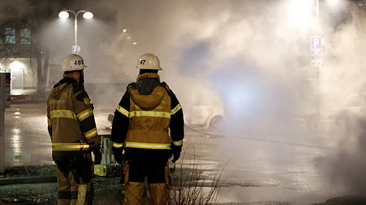 תיעוד מהמהומות שפרצו בשבדיה