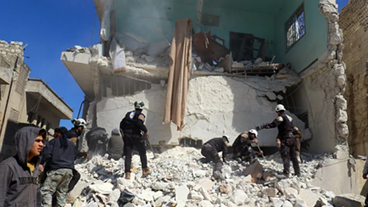 אחרי הפצצות מהאוויר בסוריה, ארכיון