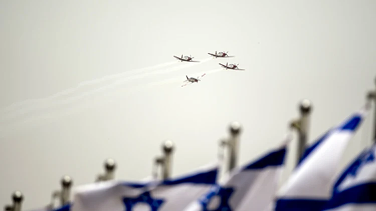 יום העצמאות מטס חיל האוויר דגל ישראל