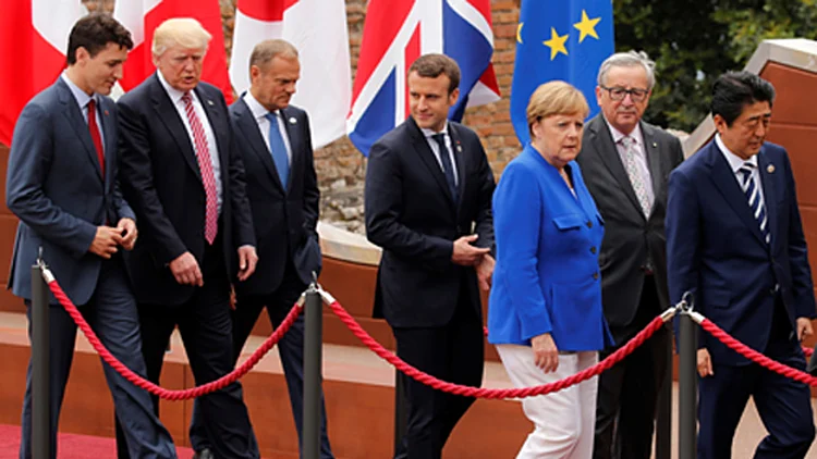 ראשי מדינות ה-G7, בשבוע שעבר