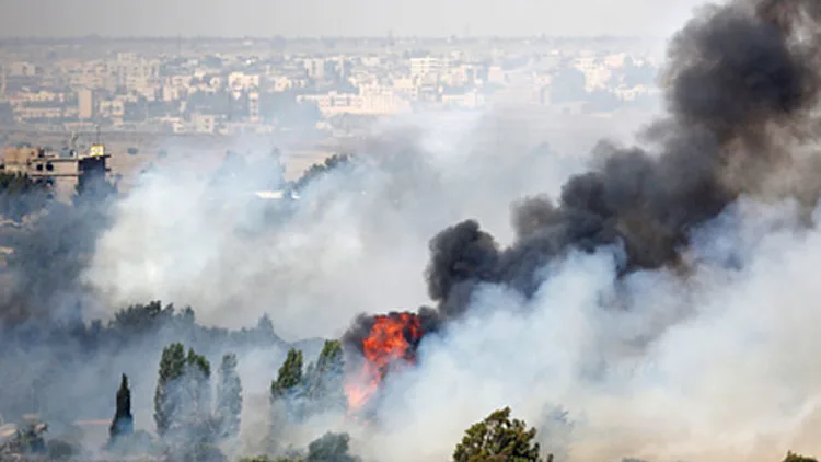 פיצוץ סוריה עשן קונטרה