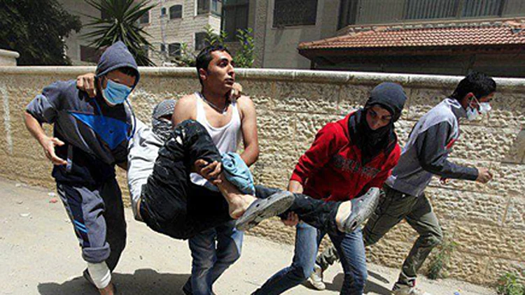 פצוע פלסטיני בעזה