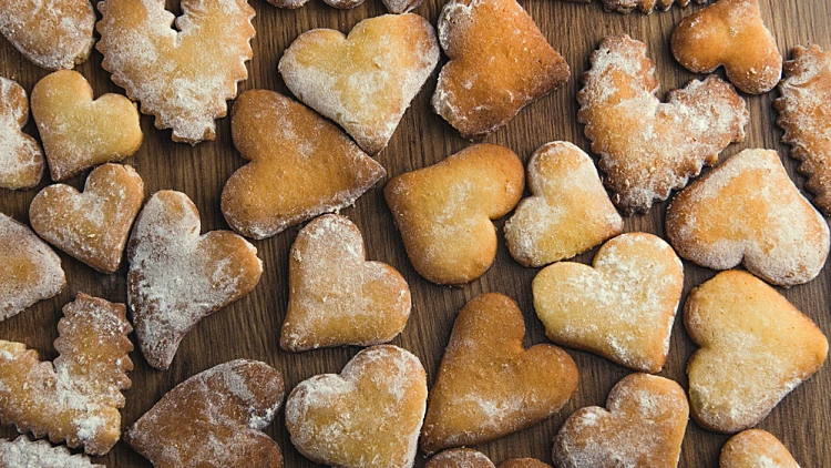 עוגיות מרוקאיות בצורת לב