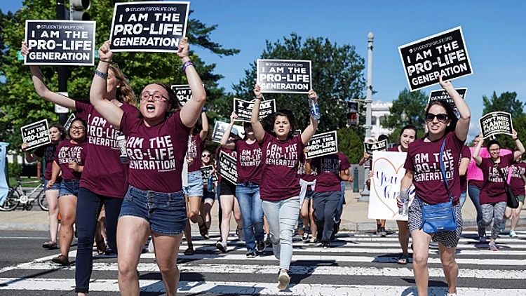 הפגנה נגד הפלות בארה"ב