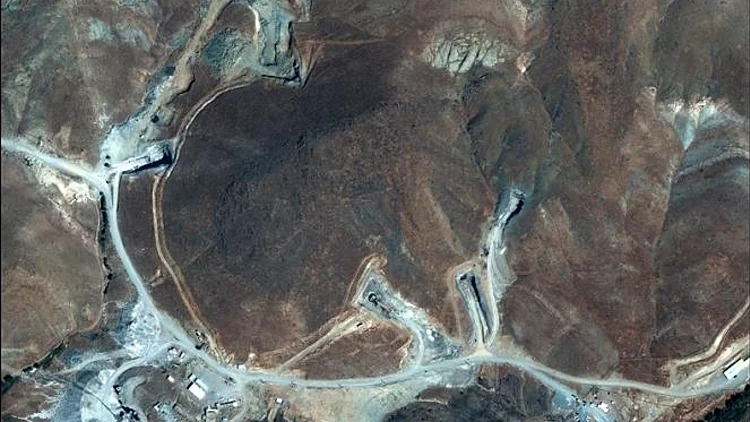 תמונת לווין של ארגון האופוזיציה שחשף את המתקן החדש באיראן.