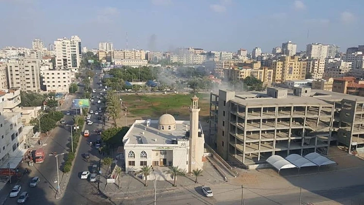 דיווח על הפצצת מזל"ט צה"ל בעיר עזה