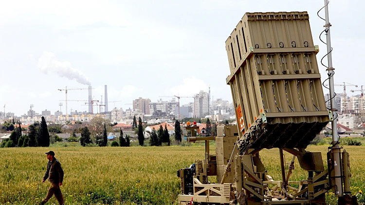 מערכת כיפת ברזל ליד אשקלון