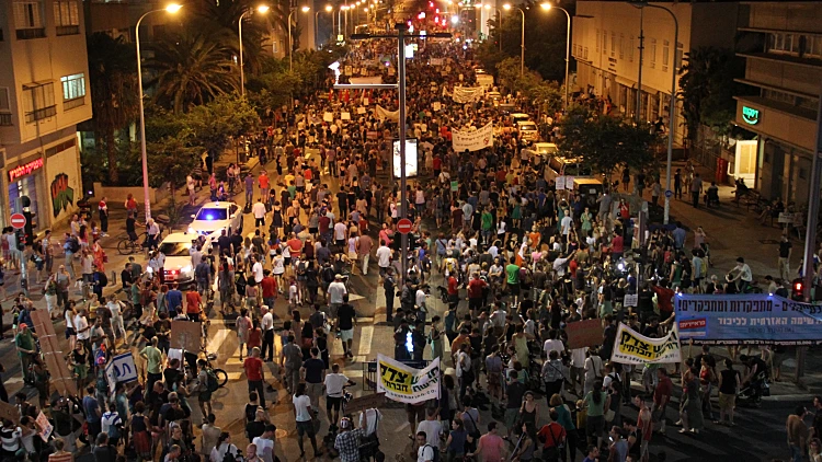 המחאה החברתית בתל אביב