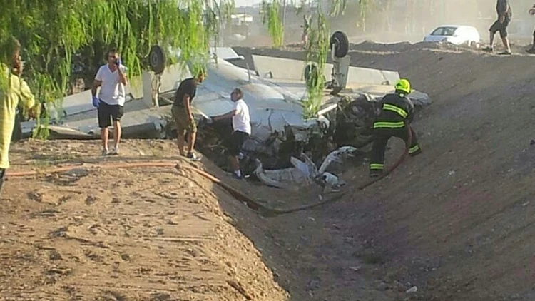 התרסקות מטוס בכניסה לאילת, 1.8.2013. הרוג אחד ושני פצועים
