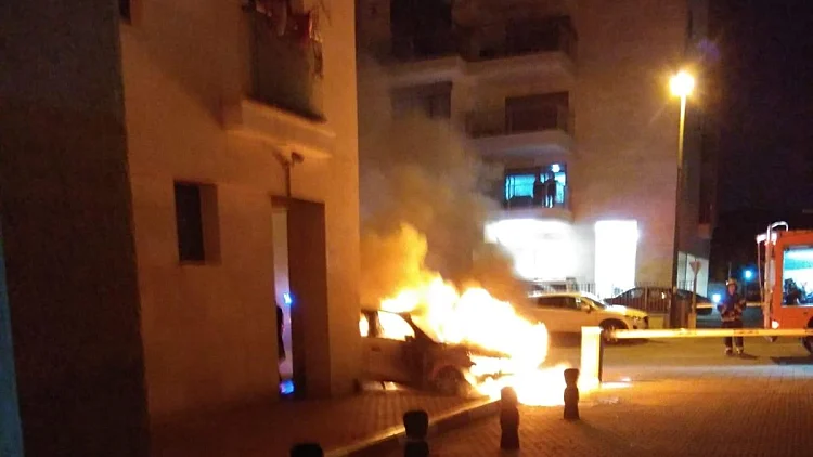 רכב קצין מודיעין שהתפוצץ באלעד