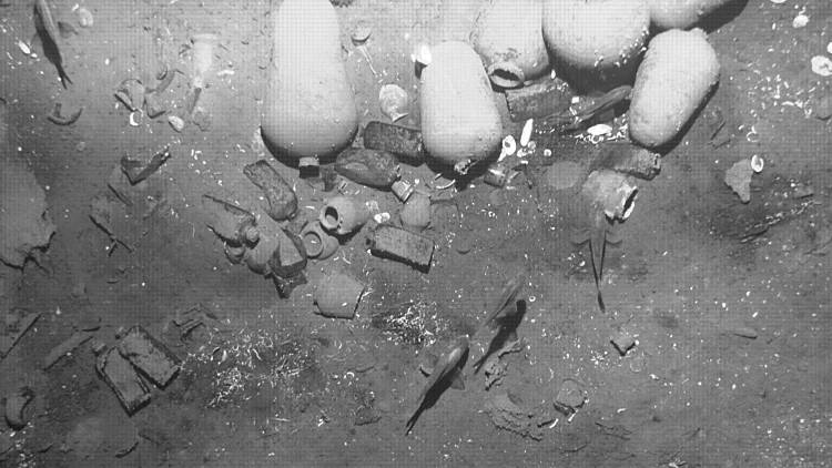 שרידי הספינה הטרופה "סן חוזה גליאון" שנמצאו באוקיאנוס