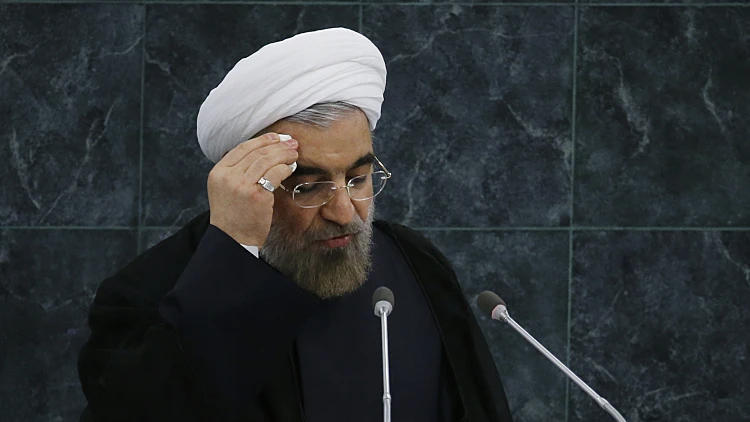 נשיא איראן, חסן רוחאני, נואם בעצרת האו"ם