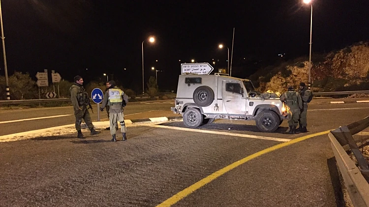 כביש חסום בצפון