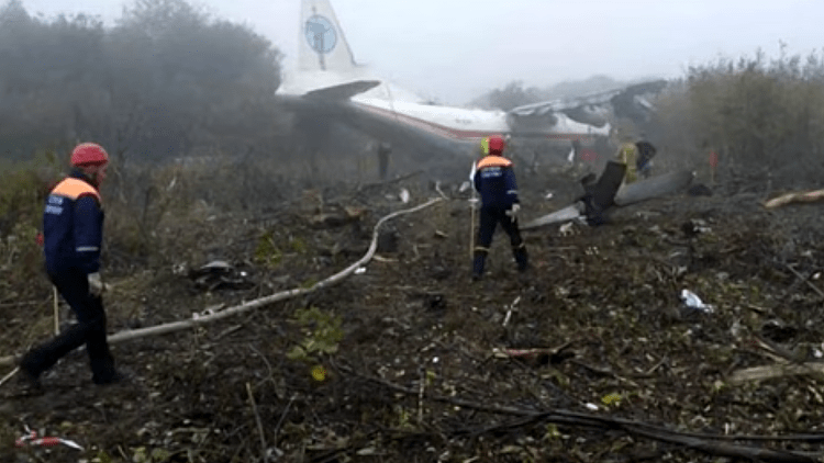 חמישה הרוגים בהתרסקות מטוס מטען באוקראינה