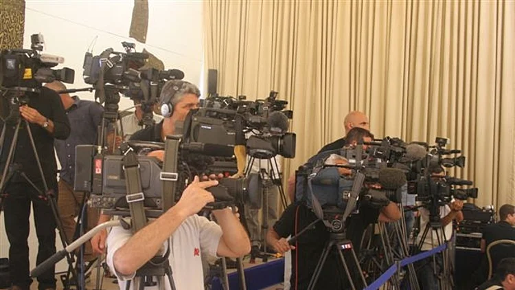 20.1.2008 מסיבת עיתונאים בבית הנשיא