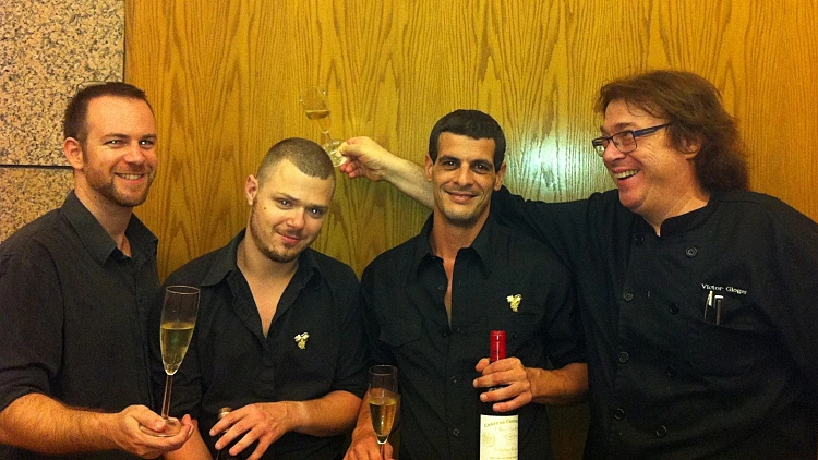 צוות היין של מסעדת קלואליס