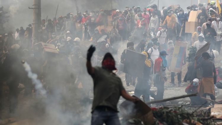 ההפגנות האלימות בקיטו, בירת אקוודור
