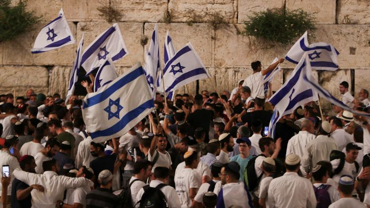 מצעד הדגלים, ירושלים, כותל