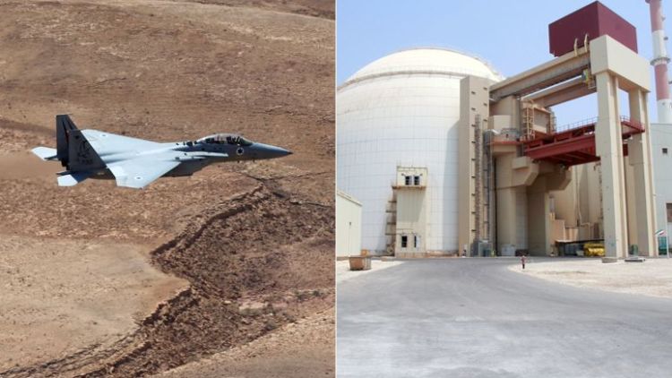 מתקן גרעין בושהר בושאהר בושהאר איראן מטוס קרב חיל האוויר