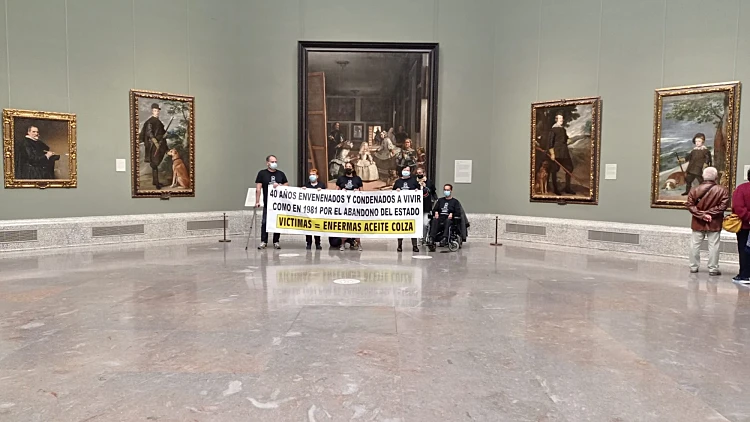 Spanish Mass Poisoning Survivors Occupy El Prado Museum In Madrid