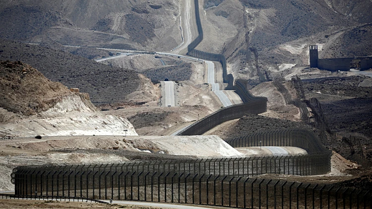 A General View Shows The Border Fence Between Israel And Egypt In Southern Israel