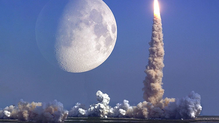 ירח, הירח, טיל, רקטה, מעבורת