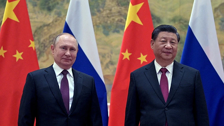 נשיא רוסי פוטין ונשיא סין שי