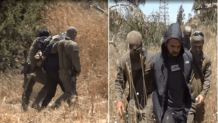 המחבלים שביצעו את הפיגוע באלעד לאחר מעצרם